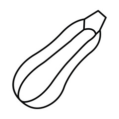Zucchini thinline icon , vector, pixel perfect, illustrator file 
