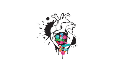 Sweet heart vector logo Design