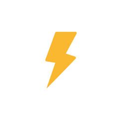 Bright lightning bolt striking in a clear sky, illuminating surrounding clouds dramatically