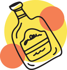 Restaurant alcoholic drink Line art	
