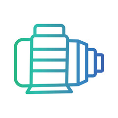 Livestock Water Pump  Color gradient illustration vector icon which can easily modify or edit 
