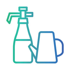 Orchard Sprayer Color gradient illustration vector icon which can easily modify or edit 

