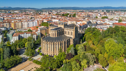 Cathedral Maria Inmaculada in Vitoria-Gasteiz, Basque Country, Spain