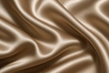 Luxurious Silken Drape: This image captures the flowing elegance of lustrous silk, showcasing the delicate folds and subtle light reflections that define its opulent texture.