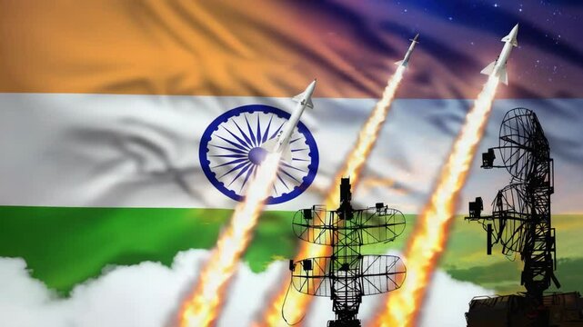 Indian Patriotism and Technological Advancement in Missile Defense System Imagery