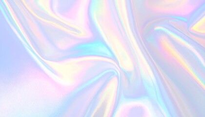 フォログラフィックな背景画像　ホワイト