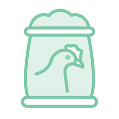 Poultry Feeder duotone line icon , vector, pixel perfect, illustrator file 
