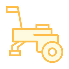 Soil Cultivator duotone line icon , vector, pixel perfect, illustrator file 
