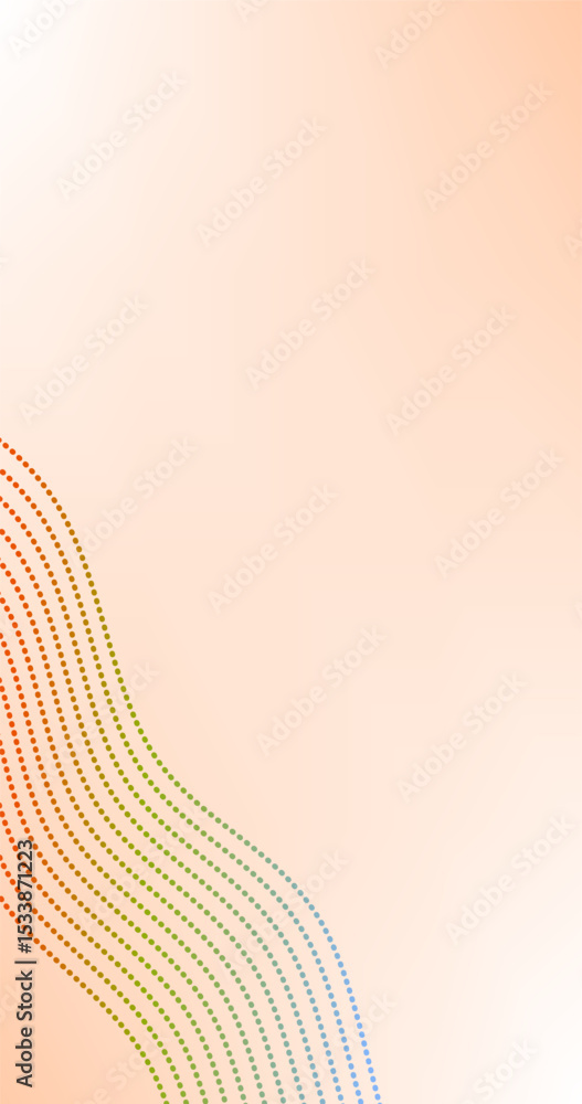 Aufkleber gradient abstract vertical background with pride dots lines on edge of frame