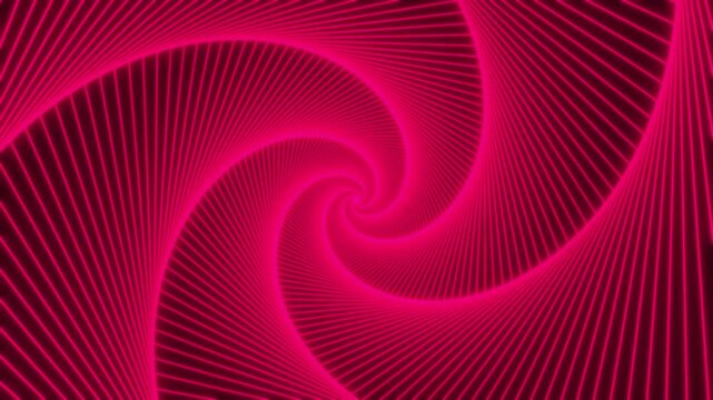 Pink neon spiral suitable for nightclub posters, party invitations, modern design projects, music album covers, and vibrant backgrounds.