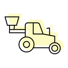 Seed Drill color shadow thinline icon , vector, pixel perfect, illustrator file   
