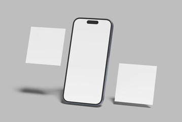 Instagram Post Blank Mockup realistic template