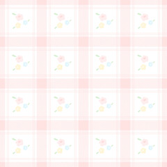 seamless background with flowers