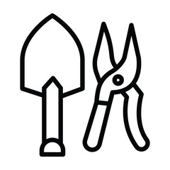 Gardening Tools line icon , vector, pixel perfect, illustrator file  
