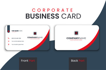 Bold Red & Navy Business Card for Elite Branding