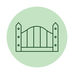 Farm Gate vector, pixel perfect, illustrator file  

