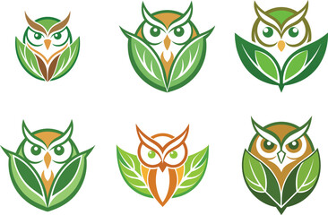 Eco-Friendly Owl Logo Designs Perfect for Branding Nature Conservation and Organic Products