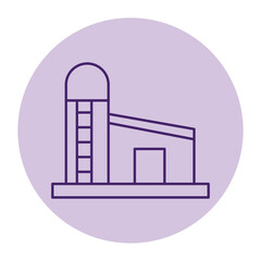 Grain Silo vector, pixel perfect, illustrator file  
