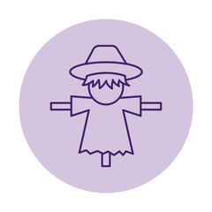 Scarecrow vector, pixel perfect, illustrator file 
