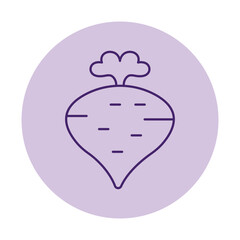 Turnip vector, pixel perfect, illustrator file 
