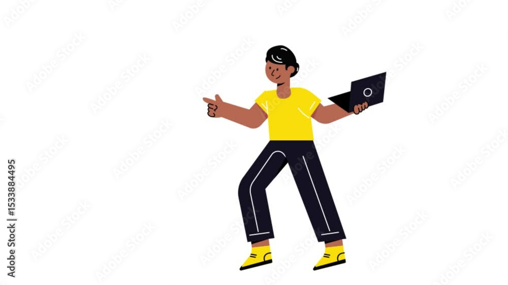 Poster understand customers 2d flat animations.