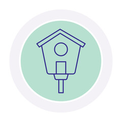 Birdhouse vector, pixel perfect, illustrator file 
