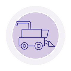 Combine Harvester vector, pixel perfect, illustrator file 
