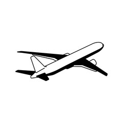 airplane isolated on white background