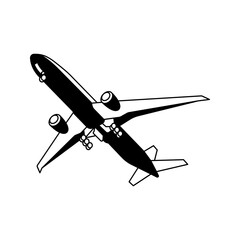 vector illustration of a plane