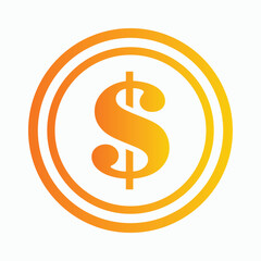 dollar icon vector illustration