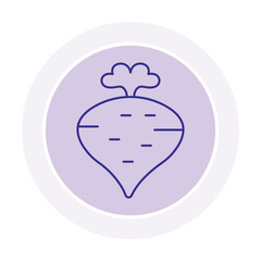Turnip vector, pixel perfect, illustrator file 
