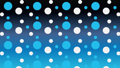 Blue and White Polka Dots Pattern background design.