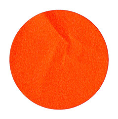 PNG Blank orange glued sticky round label sticker cut out design element