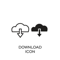 DOWNLOAD ICON VECTOR