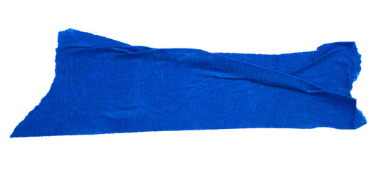 PNG Blue adhesive torn paper masking tape isolated on white background