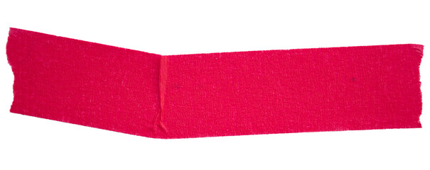 PNG Red adhesive torn paper masking tape isolated on white background