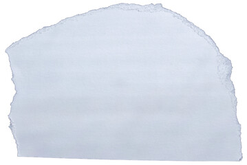 Ripped torn white paper edge on transparent background, paper tear stripes cut out design element