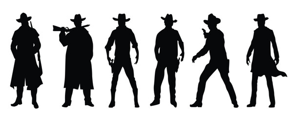 Cowboy silhouette collection.