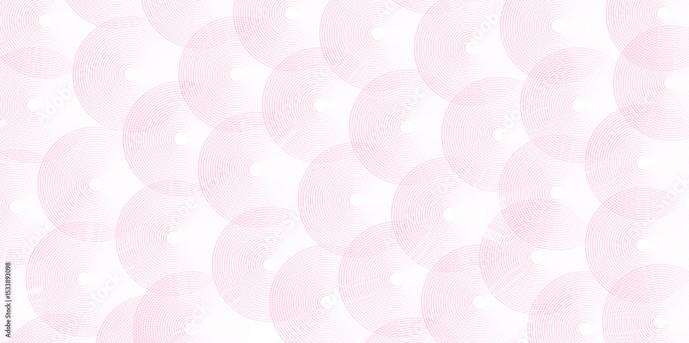 Poster seamless geometric spiral pattern and abstract circle wave lines overlapping pattern isolated. desig