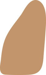 Blob shape organic in boho style