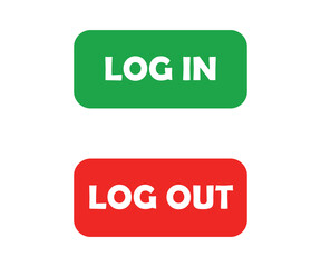 Login and logout buttons with transparent background, login and logout, login buttons, signin button