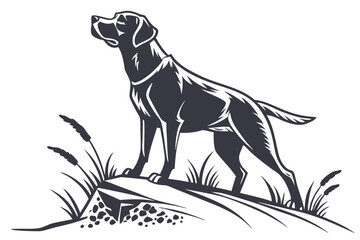 Loyal in Outline: Dog Silhouette Art