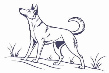 Loyal in Outline: Dog Silhouette Art