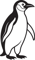 penguin on a white
