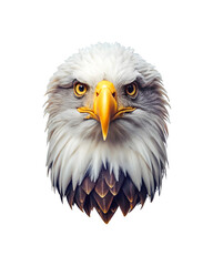Eagle head isolated on a transparent background