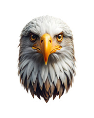 Obraz premium Eagle head isolated on a transparent background