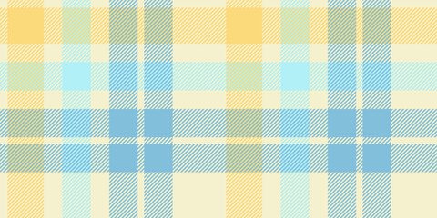 Pastel Blue and Yellow Plaid Pattern, Seamless Tartan Checkered Design, Perfect for Textiles, Wallpapers, Fashion, and Spring Decor