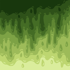 Green dripping slime background vector. Abstract liquid paint Drip illustration. Melty green liquid art background