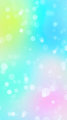 summer bokeh lights color gradient glowing shiny particles animation, travel and summer sale vertical social media abstract motion background	