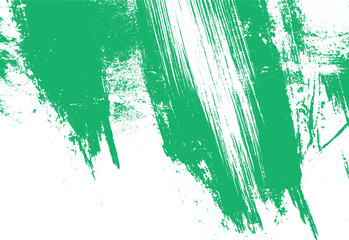 Abstract green brush strokes texture on white background grunge artistic design element for creative projects modern illustration